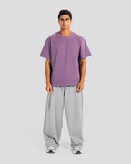 Ant Logo Relaxed T-Shirt – Light purple – Anti Basic streetwear Egypt