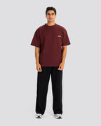 Arigato Oversize T-Shirt – Burgundy – Anti Basic streetwear Egypt