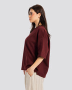 BOX T-Shirt - Burgundy