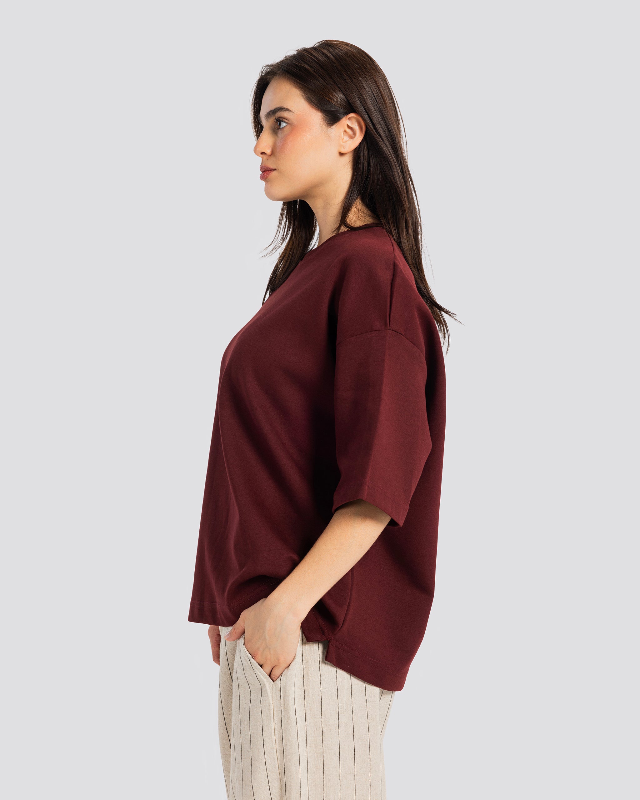 BOX T-Shirt - Burgundy