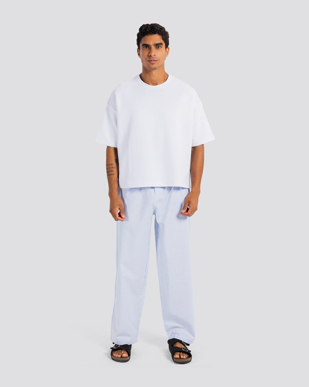 BOX T-Shirt – White – Anti Basic streetwear Egypt