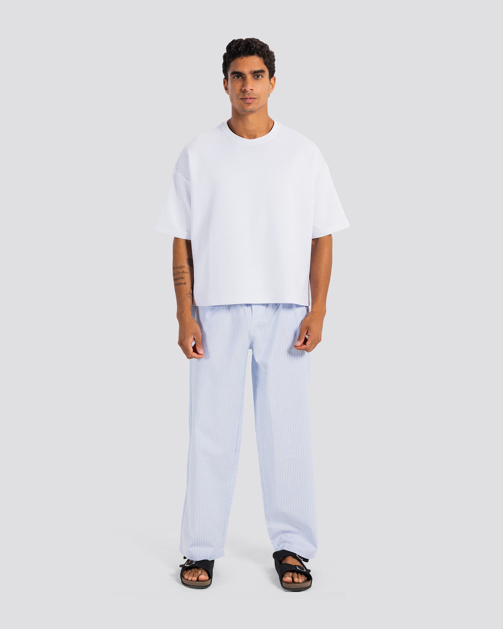 BOX T-Shirt – White – Anti Basic streetwear Egypt