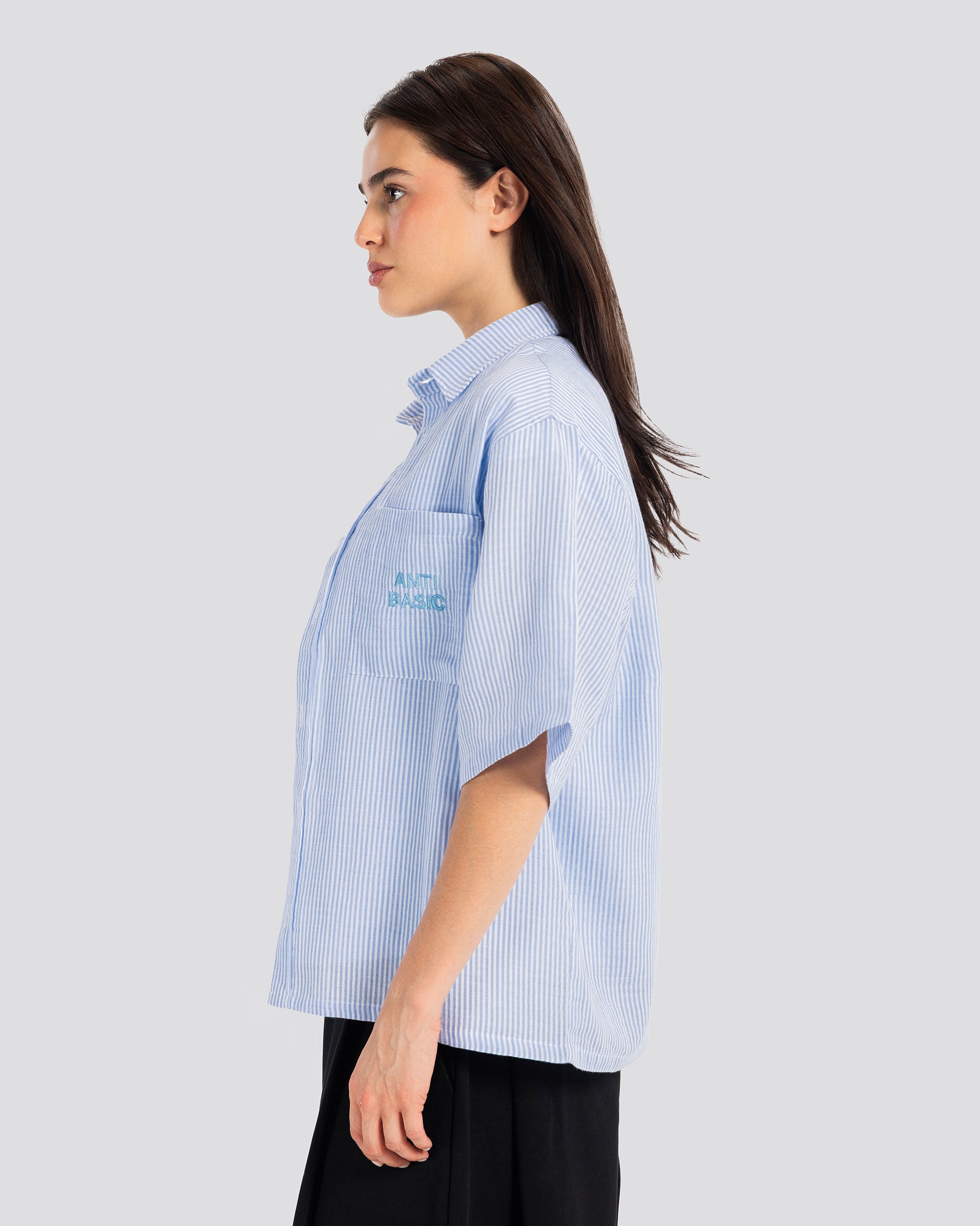 Boxy Embroidered Shirt – Anti Basic streetwear Egypt (photo 9)