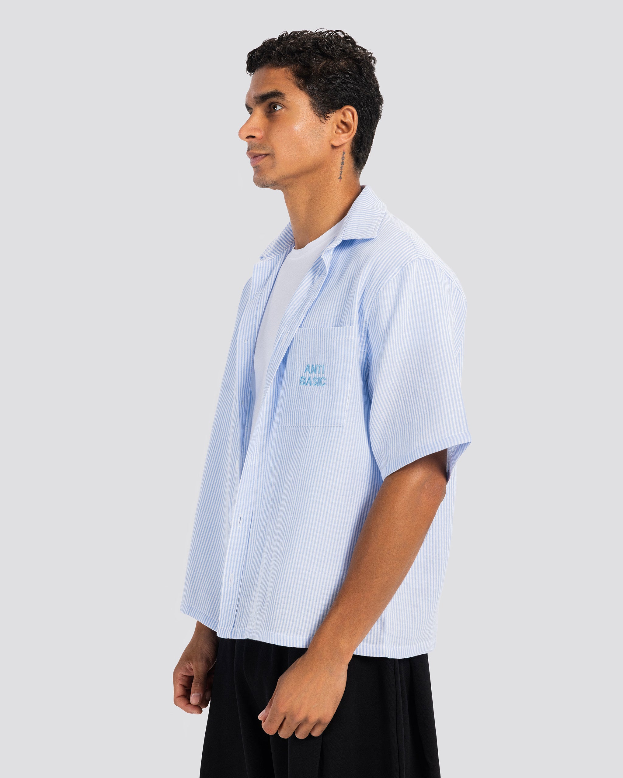 Boxy Embroidered Shirt – Anti Basic streetwear Egypt (photo 1)