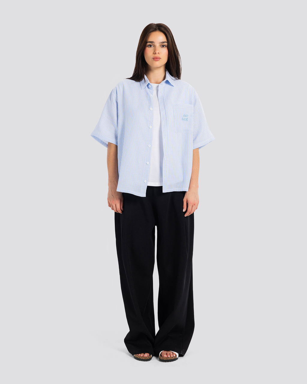 Boxy Embroidered Shirt – Anti Basic streetwear Egypt (photo 6)