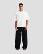 Boxy-Fit Stitched T-Shirt – Off White – Anti Basic streetwear Egypt (photo 1)
