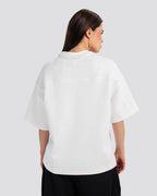 Boxy-Fit Stitched T-Shirt – Off White – Anti Basic streetwear Egypt (photo 8)