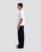 Boxy-Fit Stitched T-Shirt – Off White – Anti Basic streetwear Egypt (photo 2)