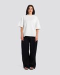 Boxy-Fit Stitched T-Shirt – Off White – Anti Basic streetwear Egypt (photo 6)
