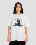 Cat Print Oversize T-Shirt – Anti Basic streetwear Egypt (photo 3)