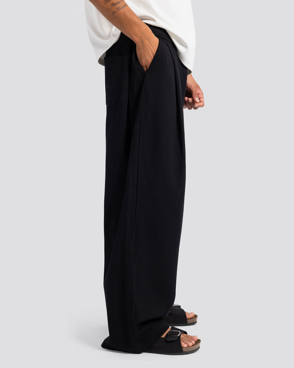 Cotton Both Ways Pants - Black