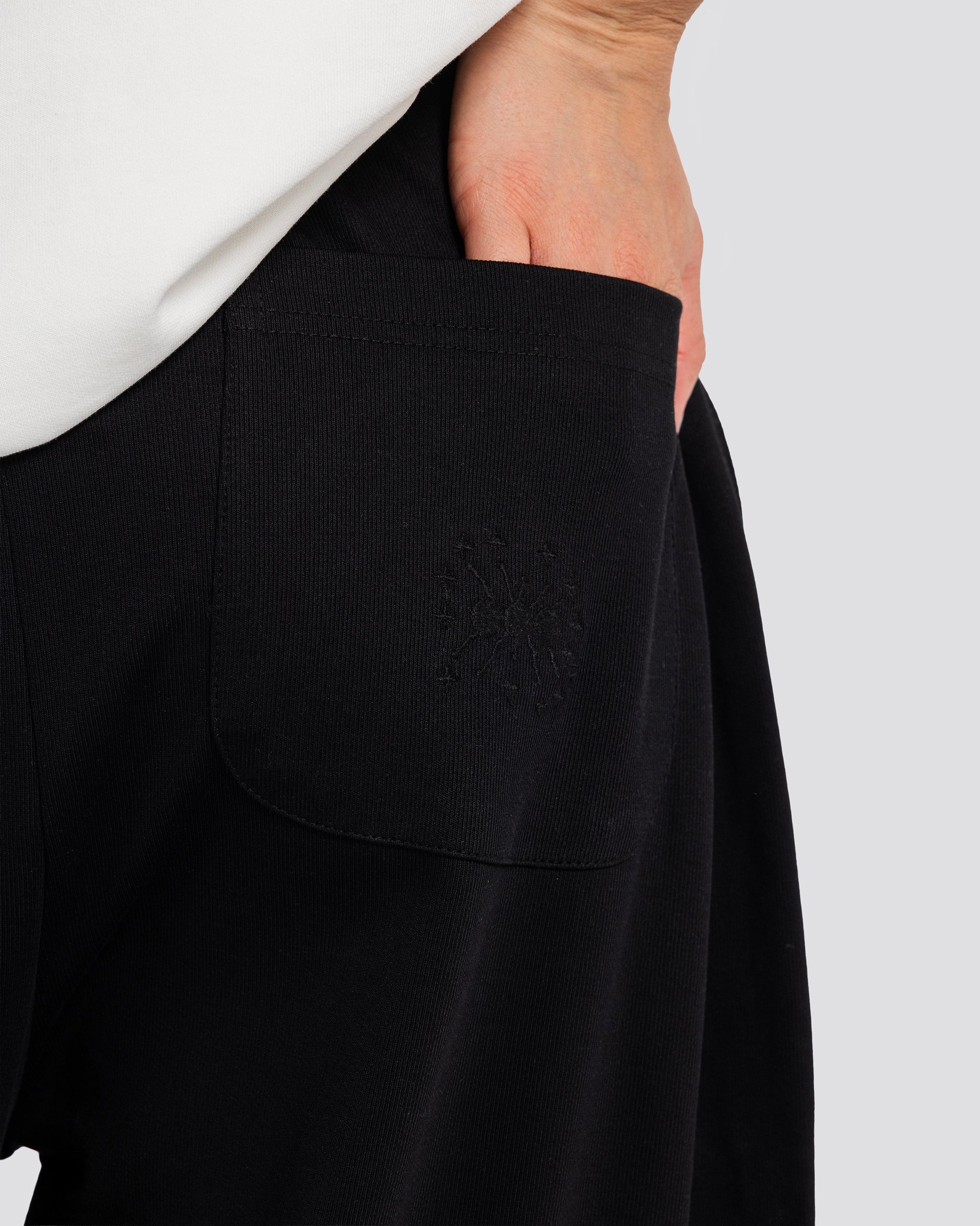 Cotton Both Ways Pants - Black