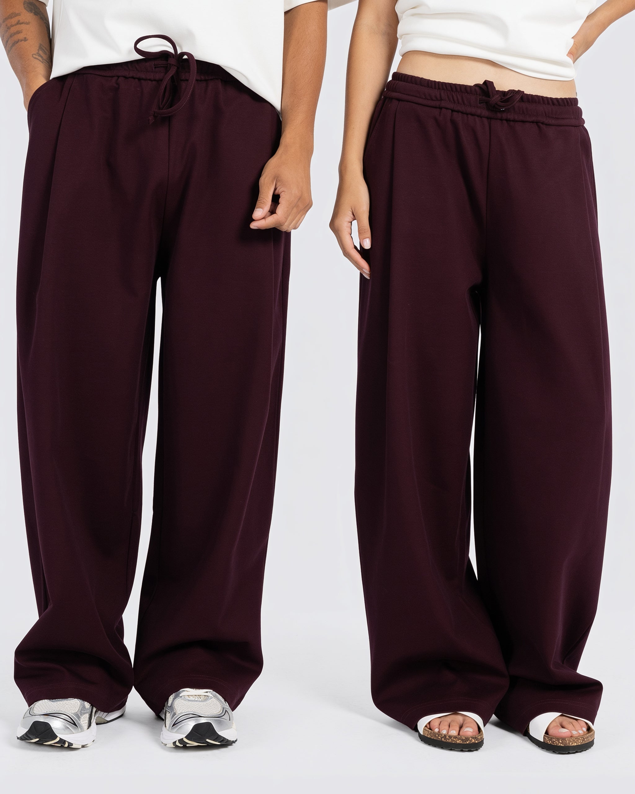 Cotton Two-Tuck Pants – Burgundy – Anti Basic streetwear Egypt (photo 11)