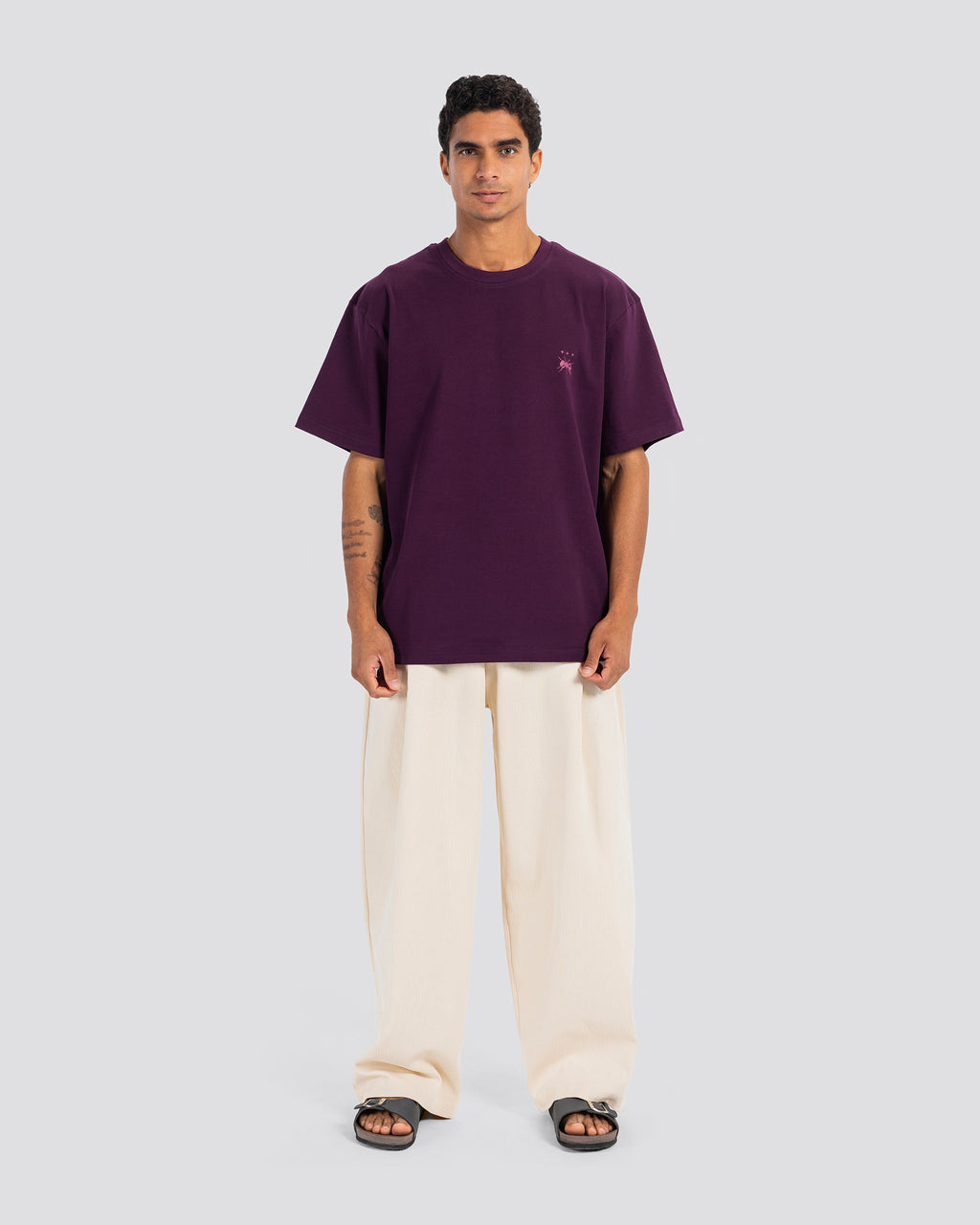 Cotton Both Ways Pants - Light Beige