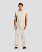 Lightweight Printed Tank – Beige – Anti Basic streetwear Egypt