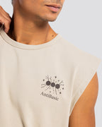Lightweight Printed Tank - Beige