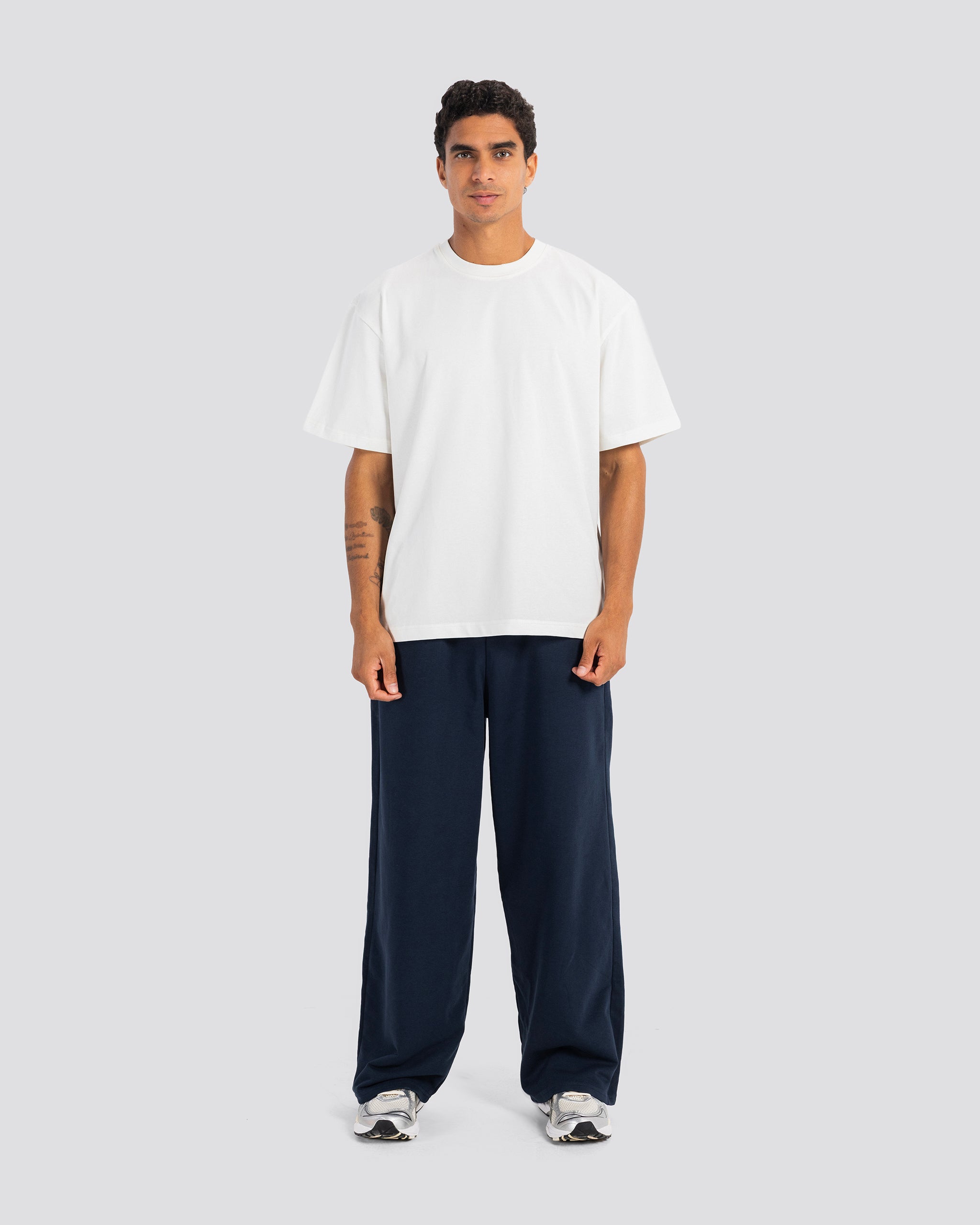 Oversize T Shirt – Off White – Anti Basic streetwear Egypt