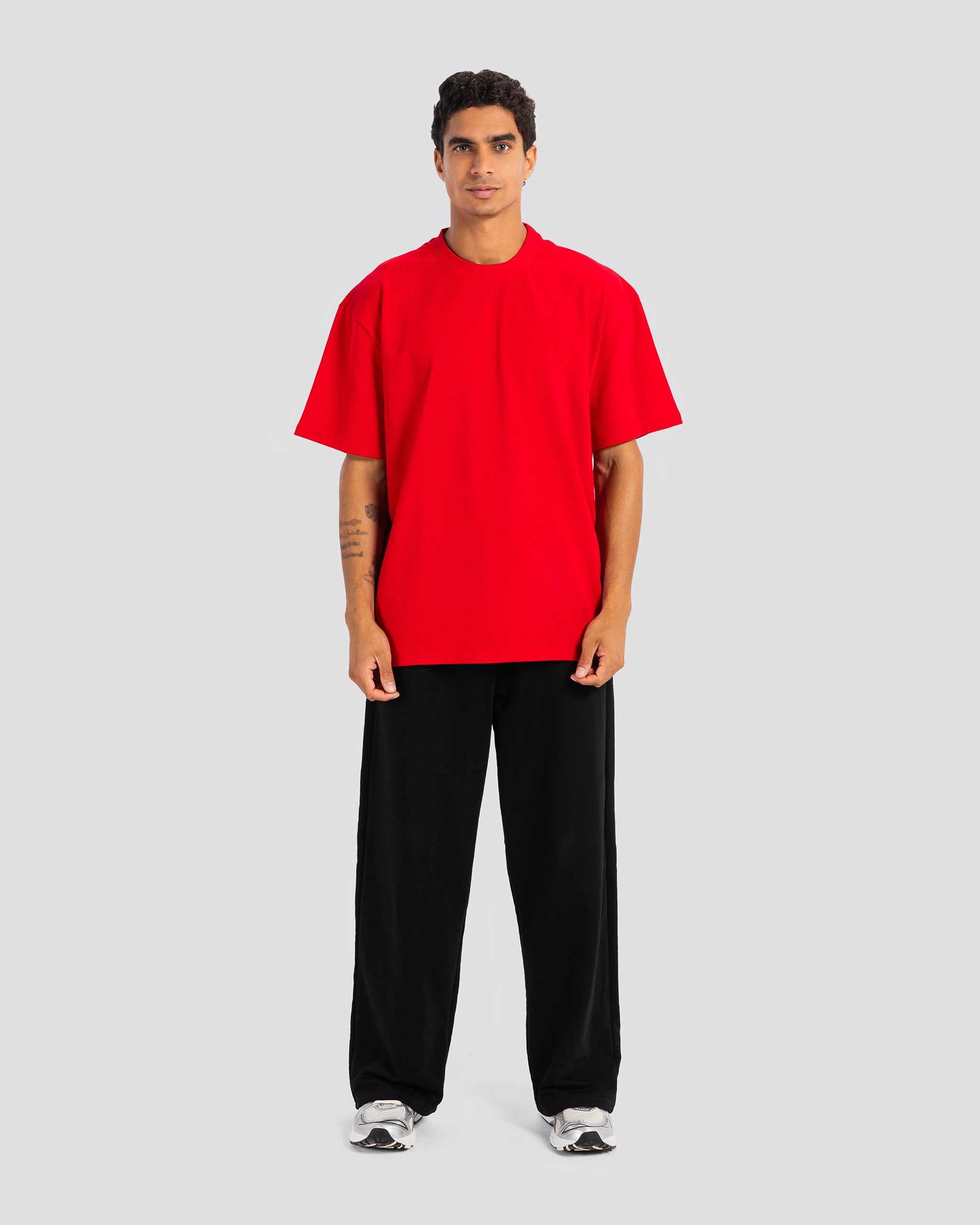 Oversize T Shirt – Red – Anti Basic streetwear Egypt