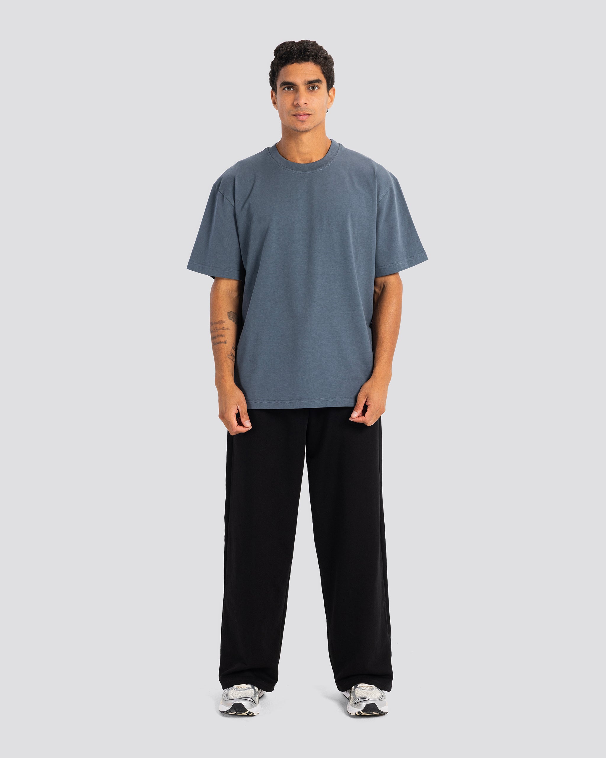 Oversize T Shirt – Steel Blue – Anti Basic streetwear Egypt
