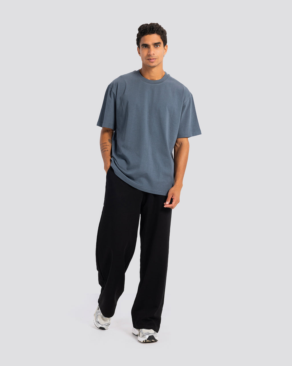 Oversize T Shirt - Steel Blue
