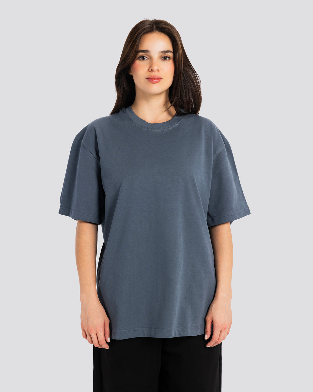 Oversize T Shirt - Steel Blue