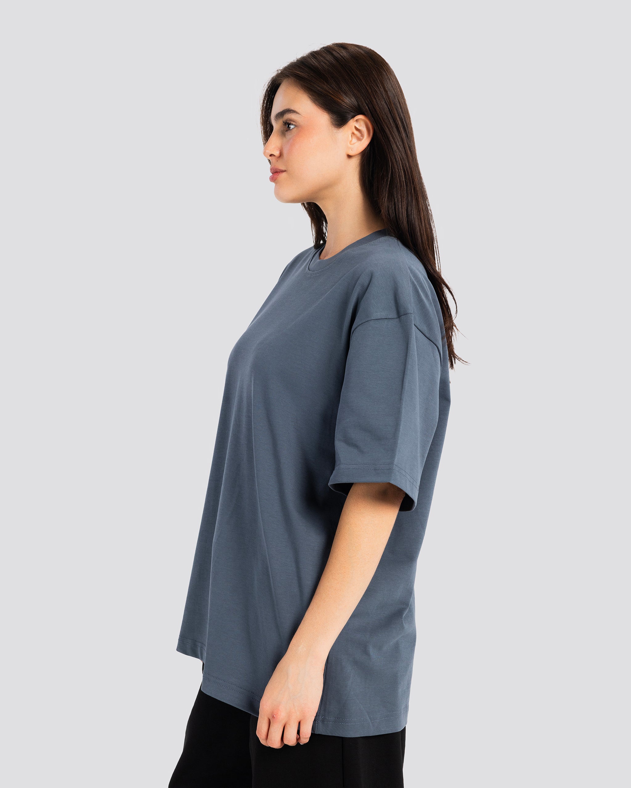 Oversize T Shirt - Steel Blue