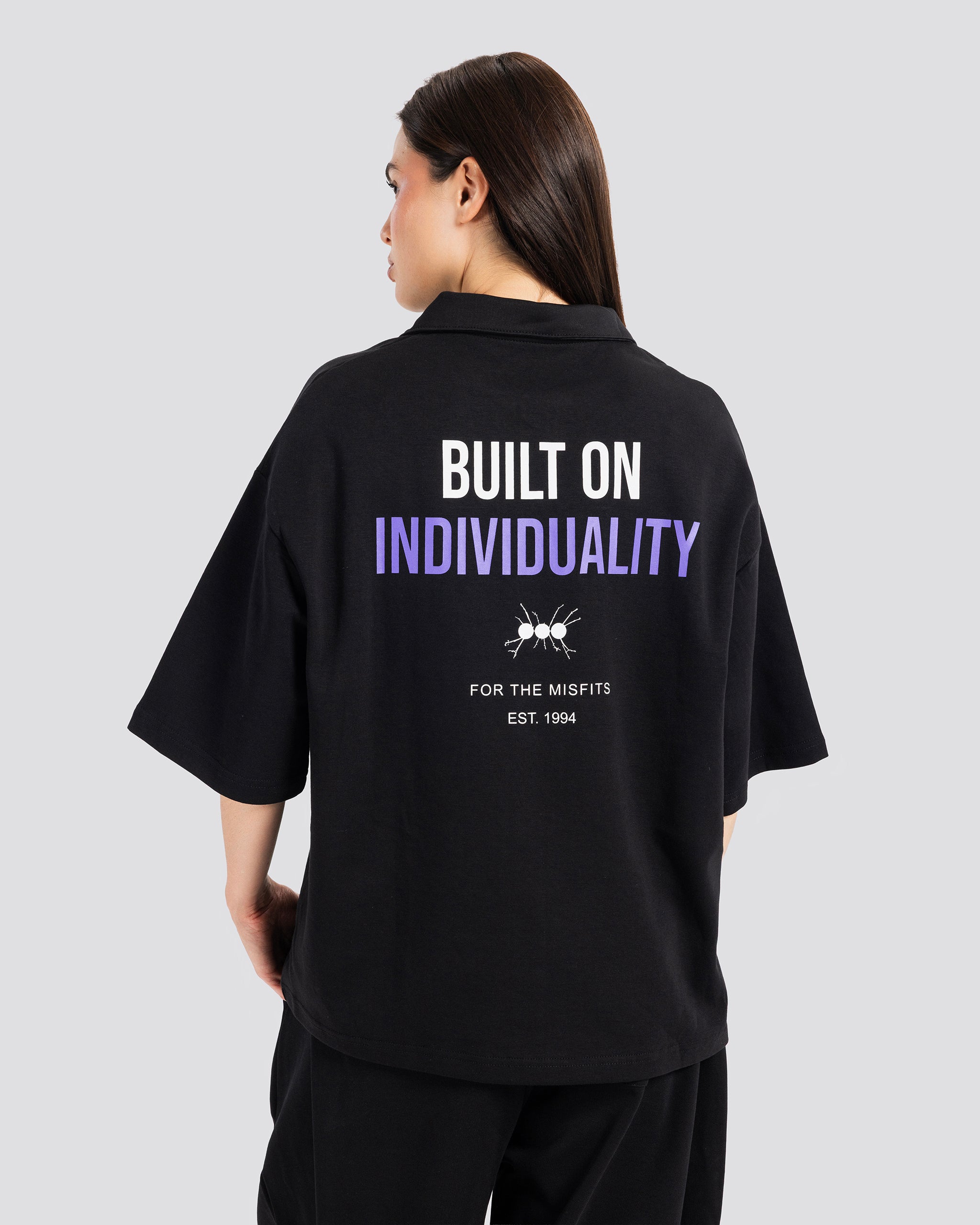 Printed Short-Sleeve Polo Shirt – Anti Basic streetwear Egypt (photo 9)
