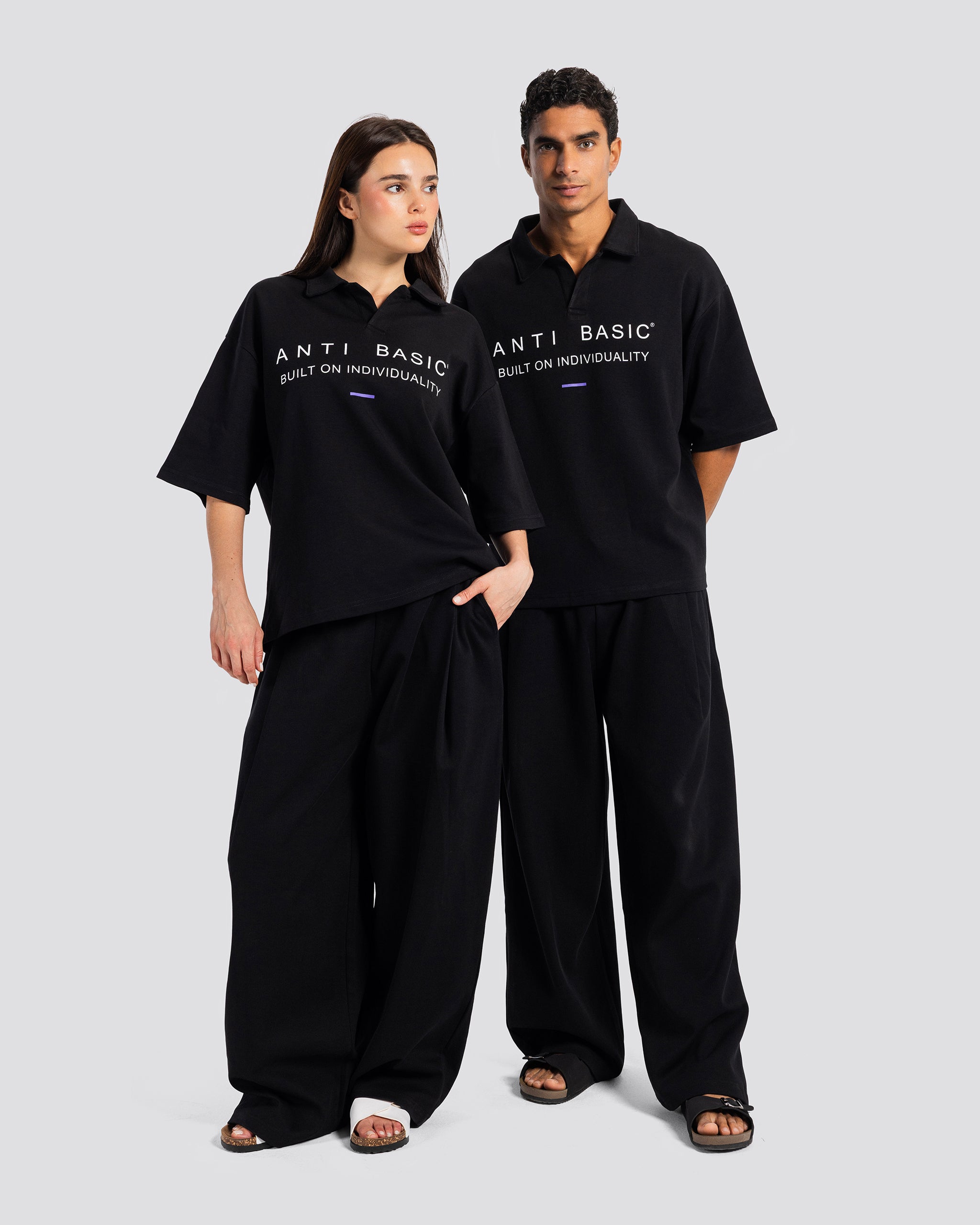 Printed Short-Sleeve Polo Shirt – Anti Basic streetwear Egypt (photo 13)