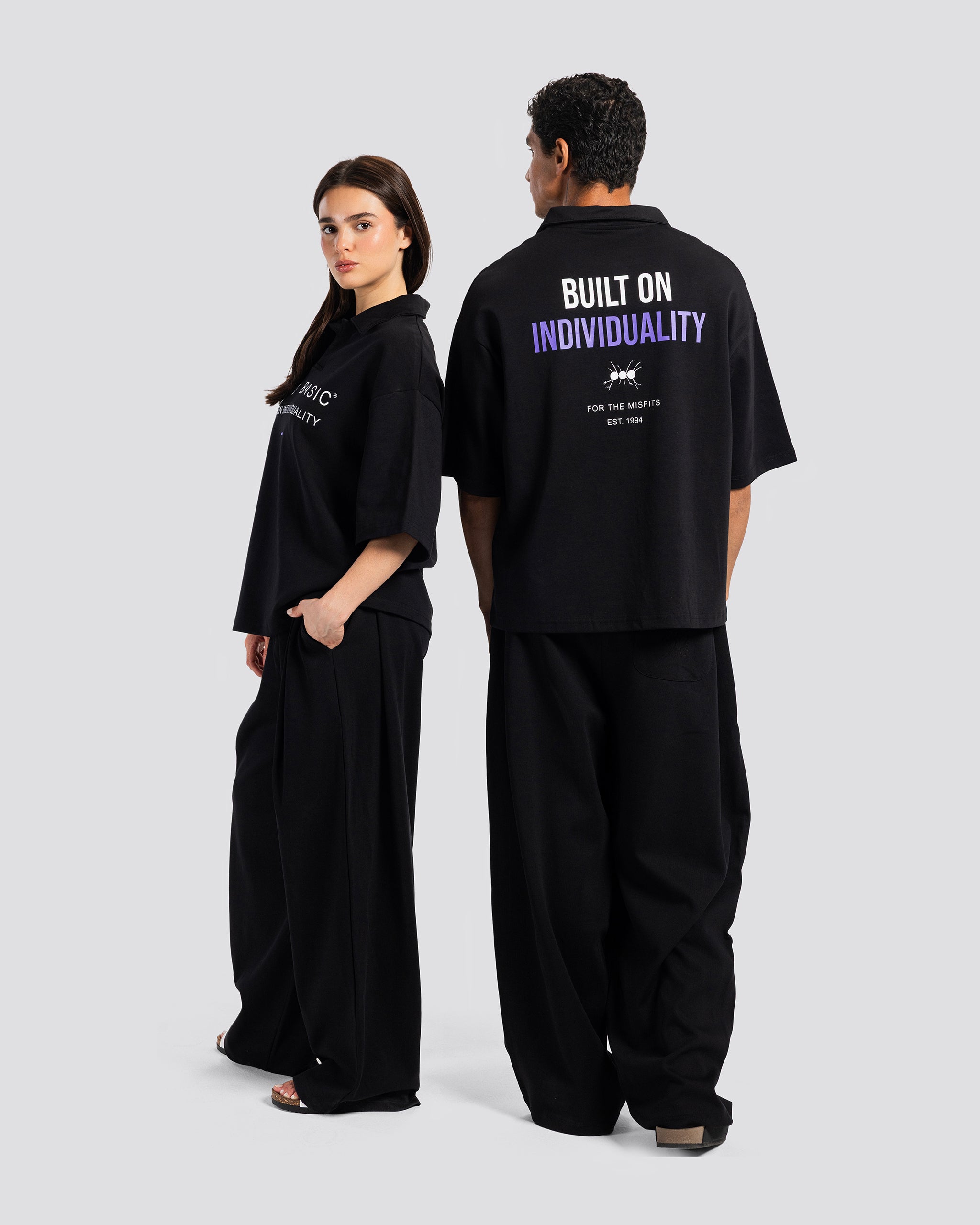 Printed Short-Sleeve Polo Shirt – Anti Basic streetwear Egypt (photo 12)