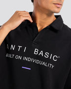 Printed Short-Sleeve Polo Shirt – Anti Basic streetwear Egypt (photo 2)