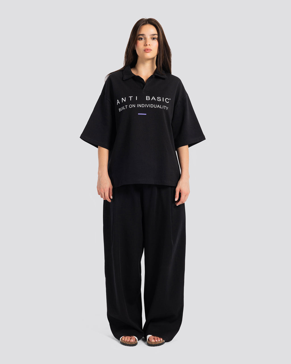 Printed Short-Sleeve Polo Shirt – Anti Basic streetwear Egypt (photo 6)