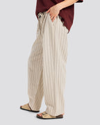 Wide-leg striped linen trousers – Anti Basic streetwear Egypt (photo 7)