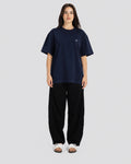Ribbon Bow Oversize T-Shirt – Navy – Anti Basic streetwear Egypt