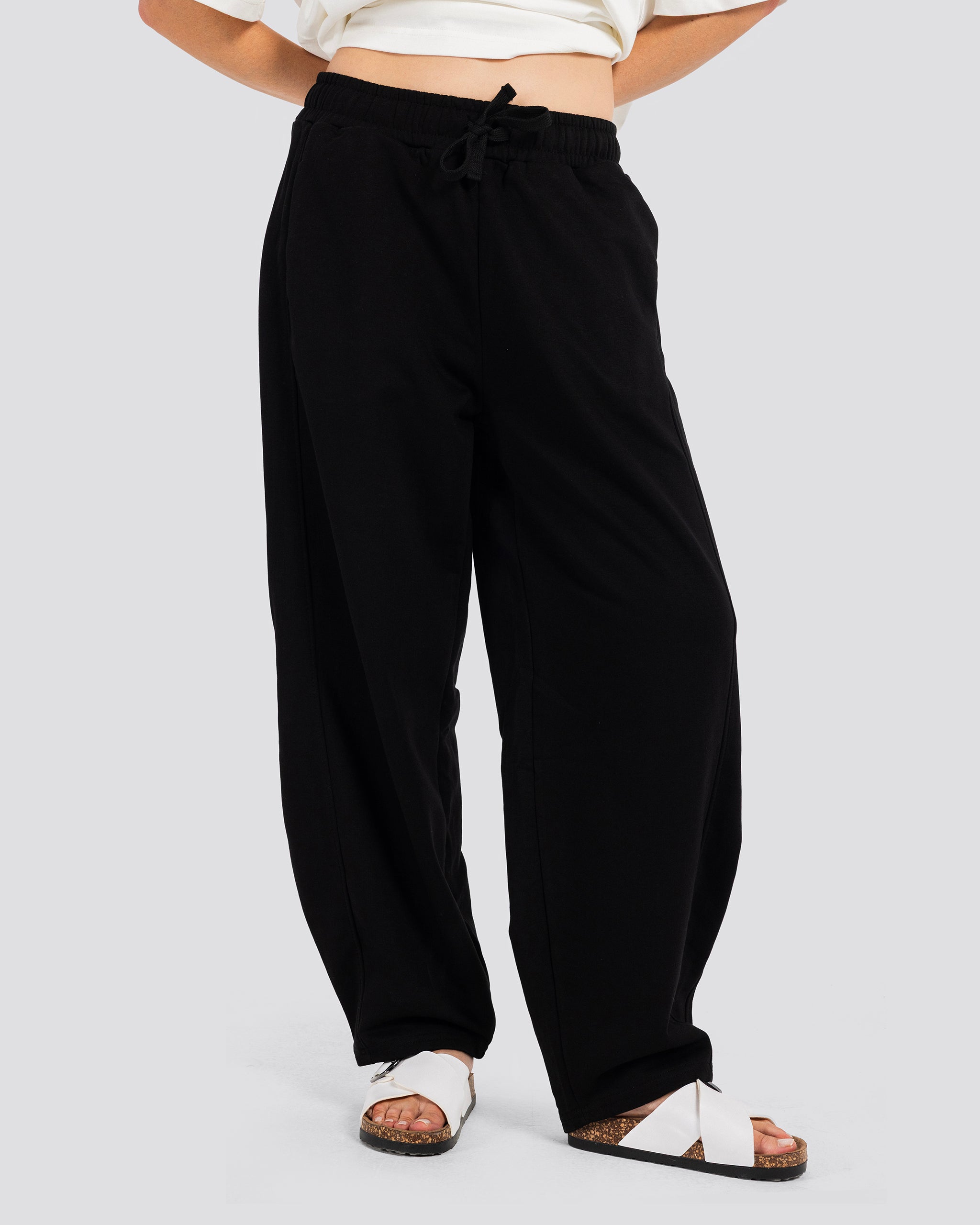 Sweat pants balloon – Black – Anti Basic streetwear Egypt (photo 1)