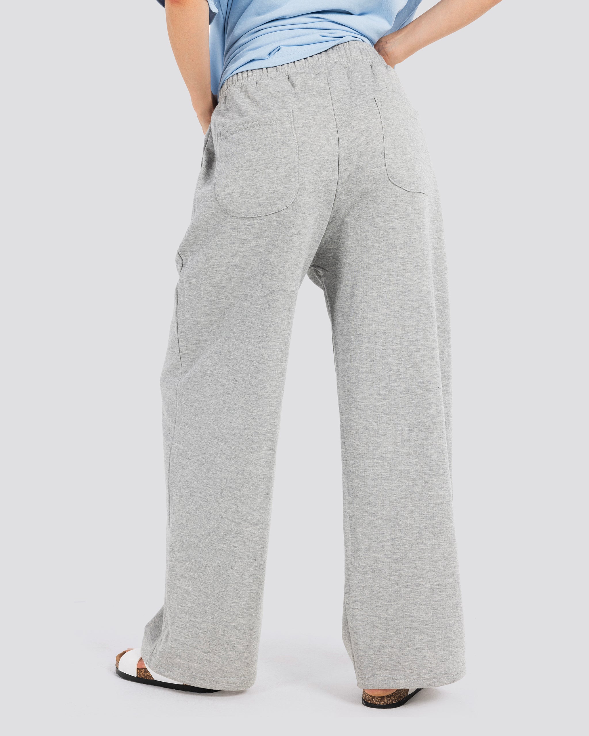 Wide-Leg Sweat Pants – Gray – Anti Basic streetwear Egypt (photo 8)