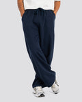 Wide-Leg Sweat Pants - Navy