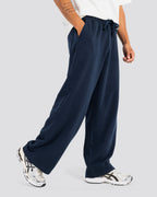Wide-Leg Sweat Pants – Navy – Anti Basic streetwear Egypt (photo 2)