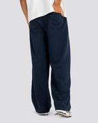 Wide-Leg Sweat Pants - Navy