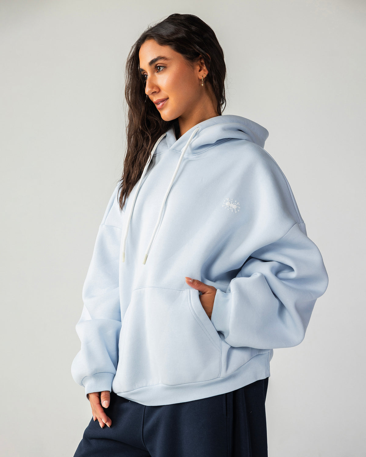 ANTI BASIC – Baby Blue Balloon Fit Hoodie – Baby Blue – Anti Basic streetwear Egypt (photo 4)