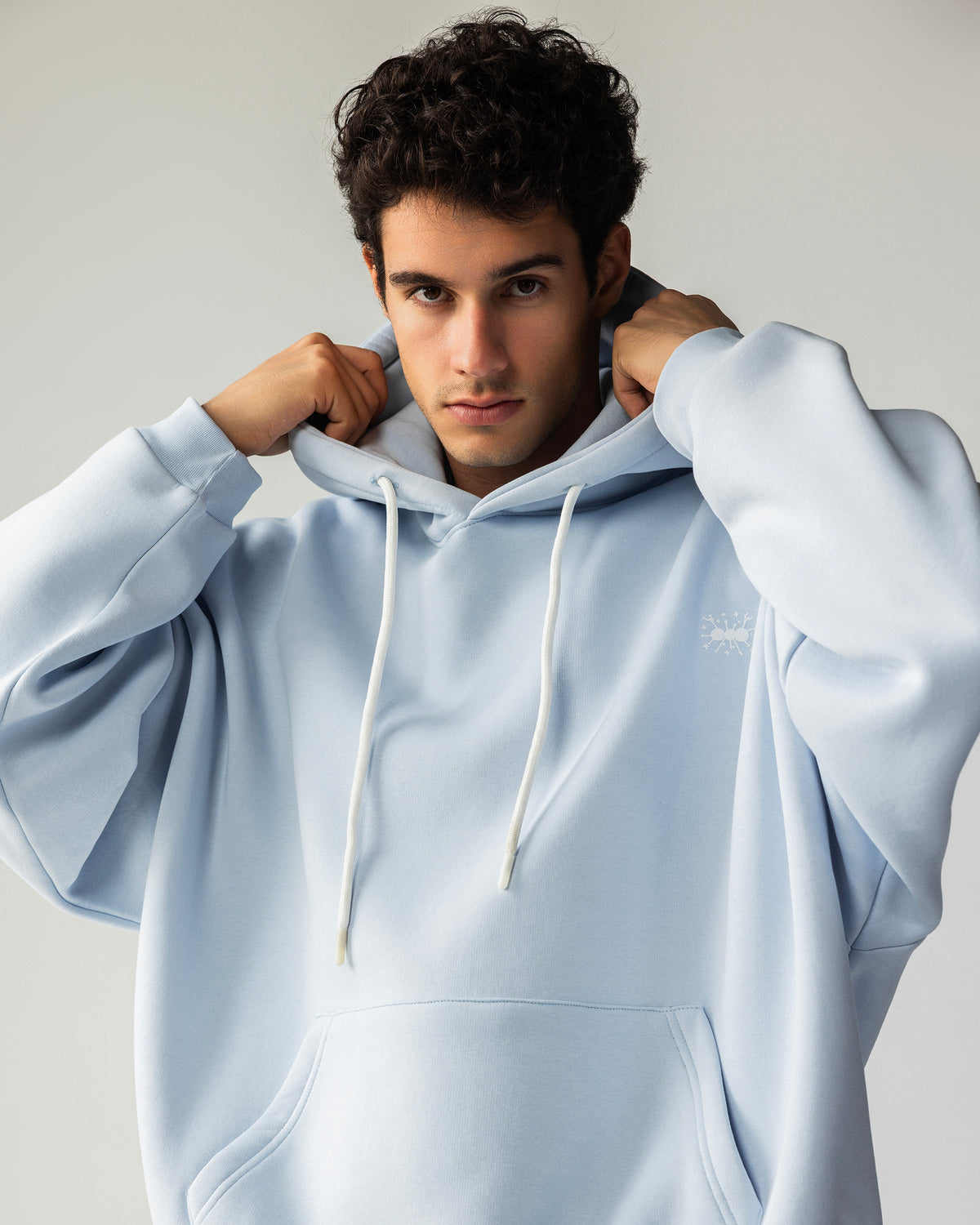 ANTI BASIC – Baby Blue Balloon Fit Hoodie – Baby Blue – Anti Basic streetwear Egypt (photo 12)