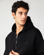 Elevated Zip Hoodie – Black – Anti Basic streetwear Egypt (photo 3)
