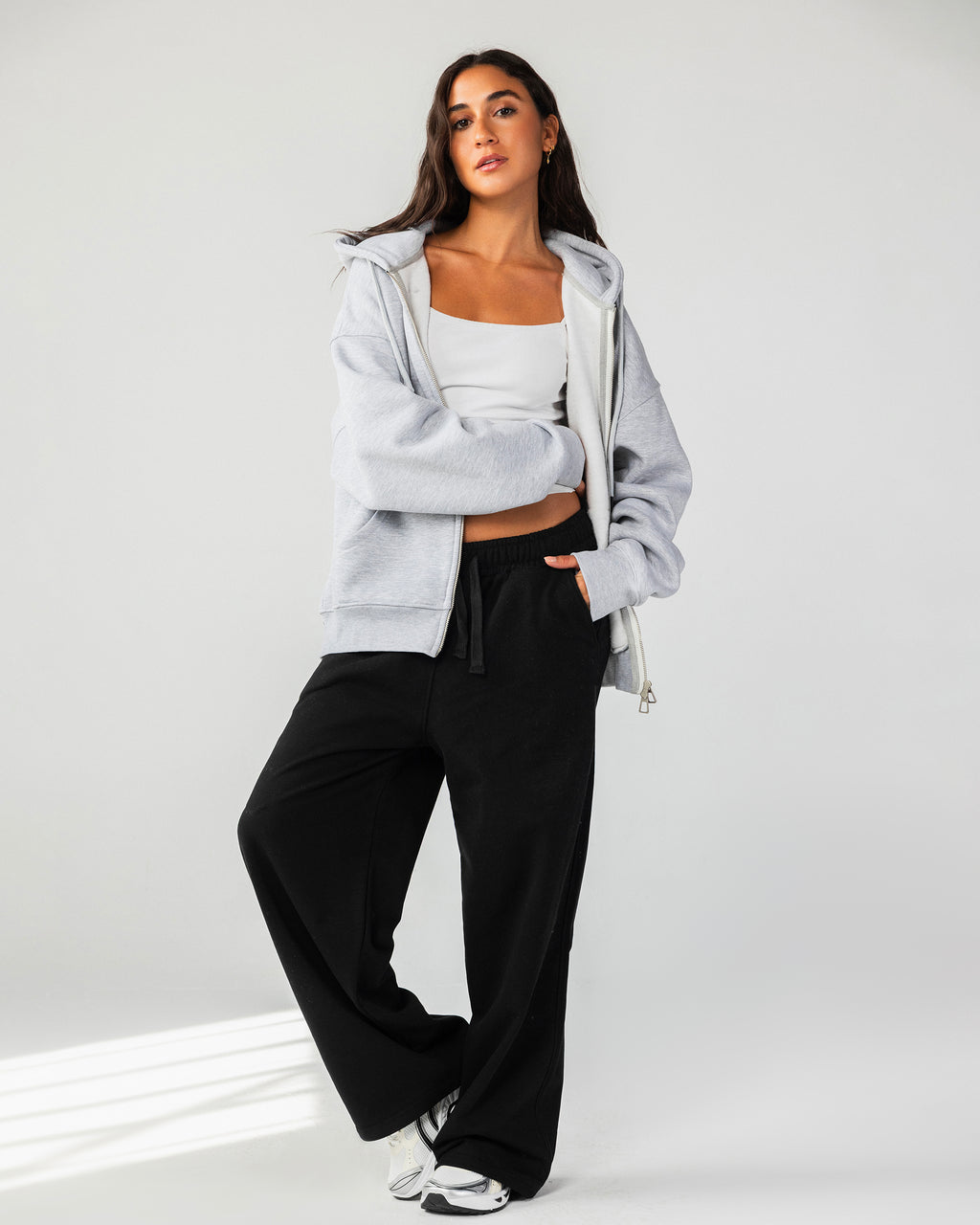 Wide Leg Sweatpants – Black – Anti Basic streetwear Egypt (photo 2)