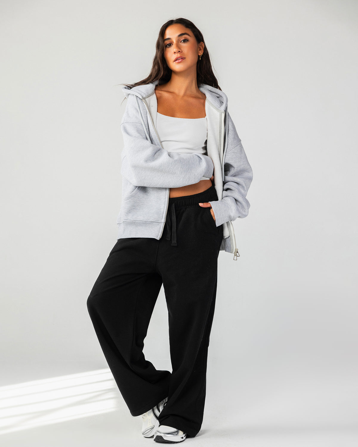 Wide Leg Sweatpants – Black – Anti Basic streetwear Egypt (photo 2)