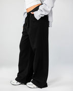 Wide Leg Sweatpants – Black – Anti Basic streetwear Egypt (photo 4)