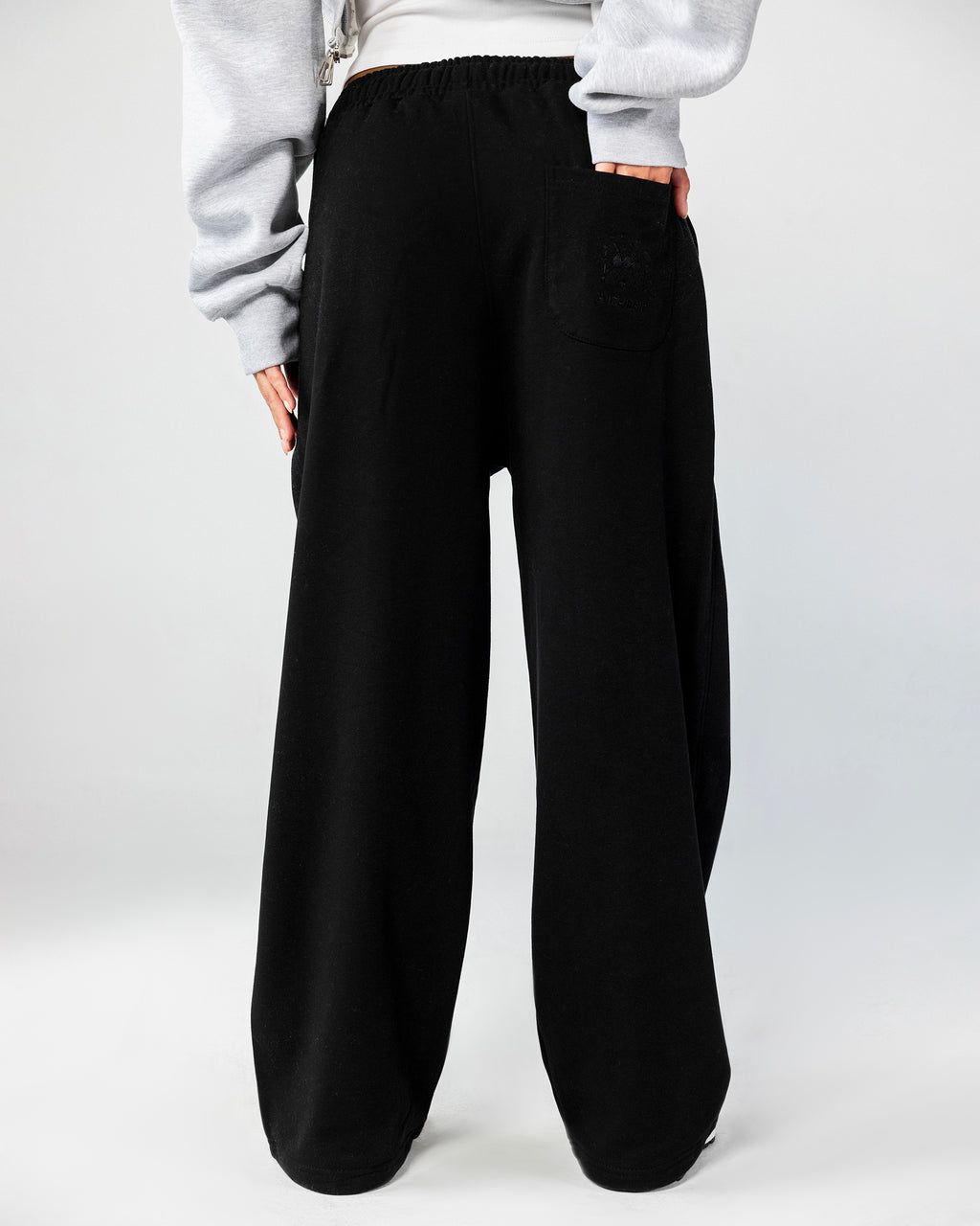 Wide Leg Sweatpants – Black – Anti Basic streetwear Egypt (photo 5)
