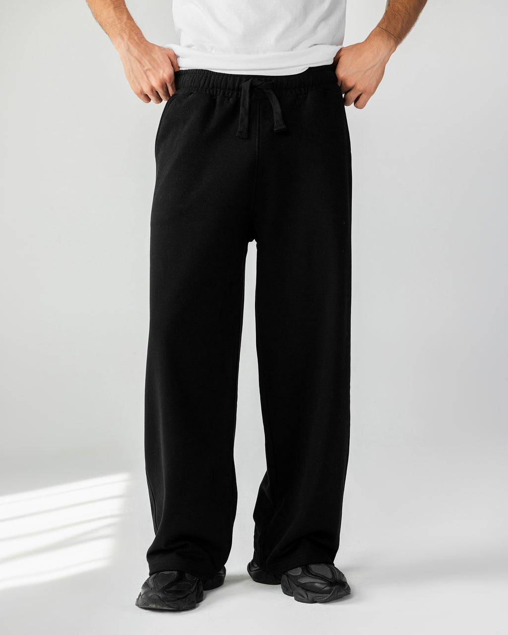 Wide Leg Sweatpants – Black – Anti Basic streetwear Egypt (photo 8)