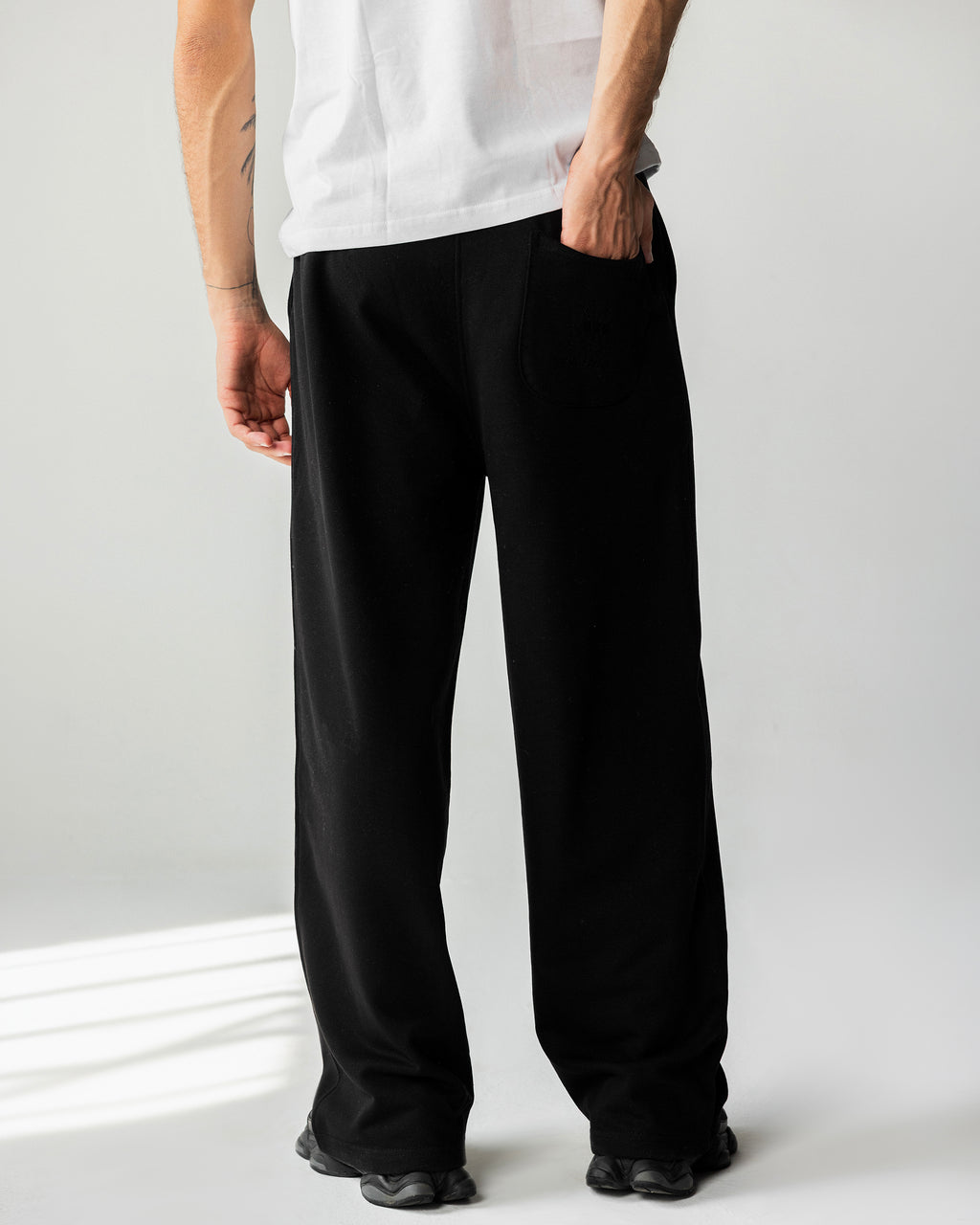 Wide Leg Sweatpants – Black – Anti Basic streetwear Egypt (photo 10)