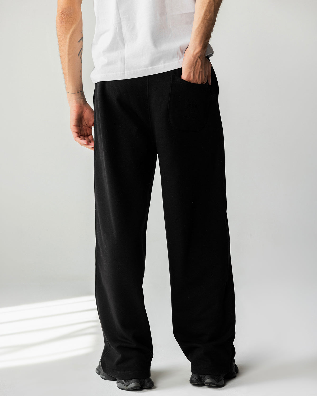 Wide Leg Sweatpants – Black – Anti Basic streetwear Egypt (photo 10)