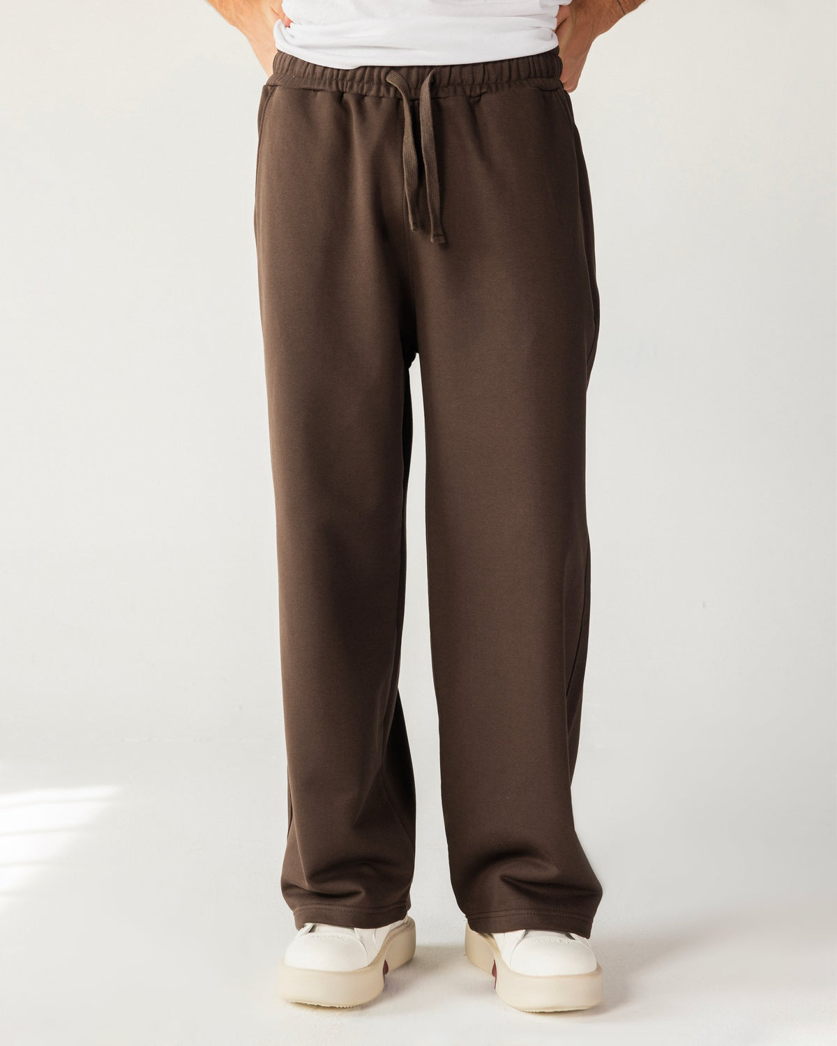 Wide Leg Sweatpants – Brown – Anti Basic streetwear Egypt (photo 7)