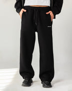 Flexi Baggy Fit Sweatpants – Black – Anti Basic streetwear Egypt (photo 3)